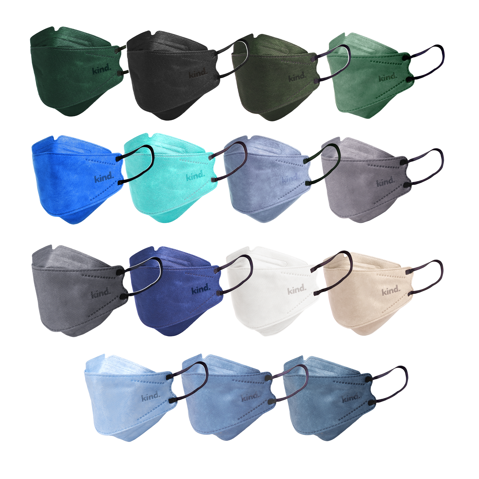 KN95 Respirator Face Mask: Unity Bundle (15 colors)