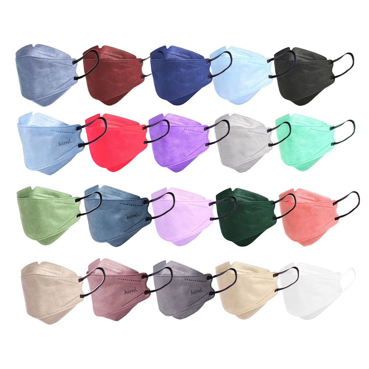 KN95 Respirator Face Mask: Unity Bundle (20 colors)
