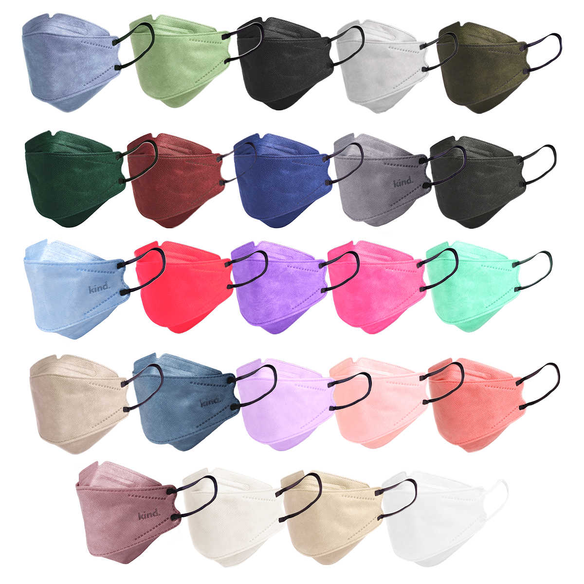 KN95 Respirator Face Mask: Unity Bundle (24 colors)