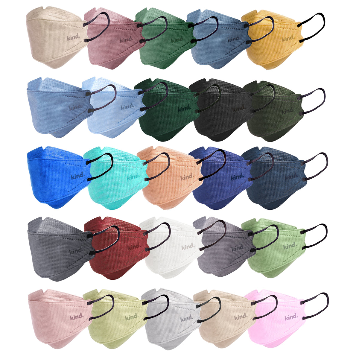 Unity Mask Color KN95 Respirator Face Mask: Unity Bundle (25 colors) – Kind Mask