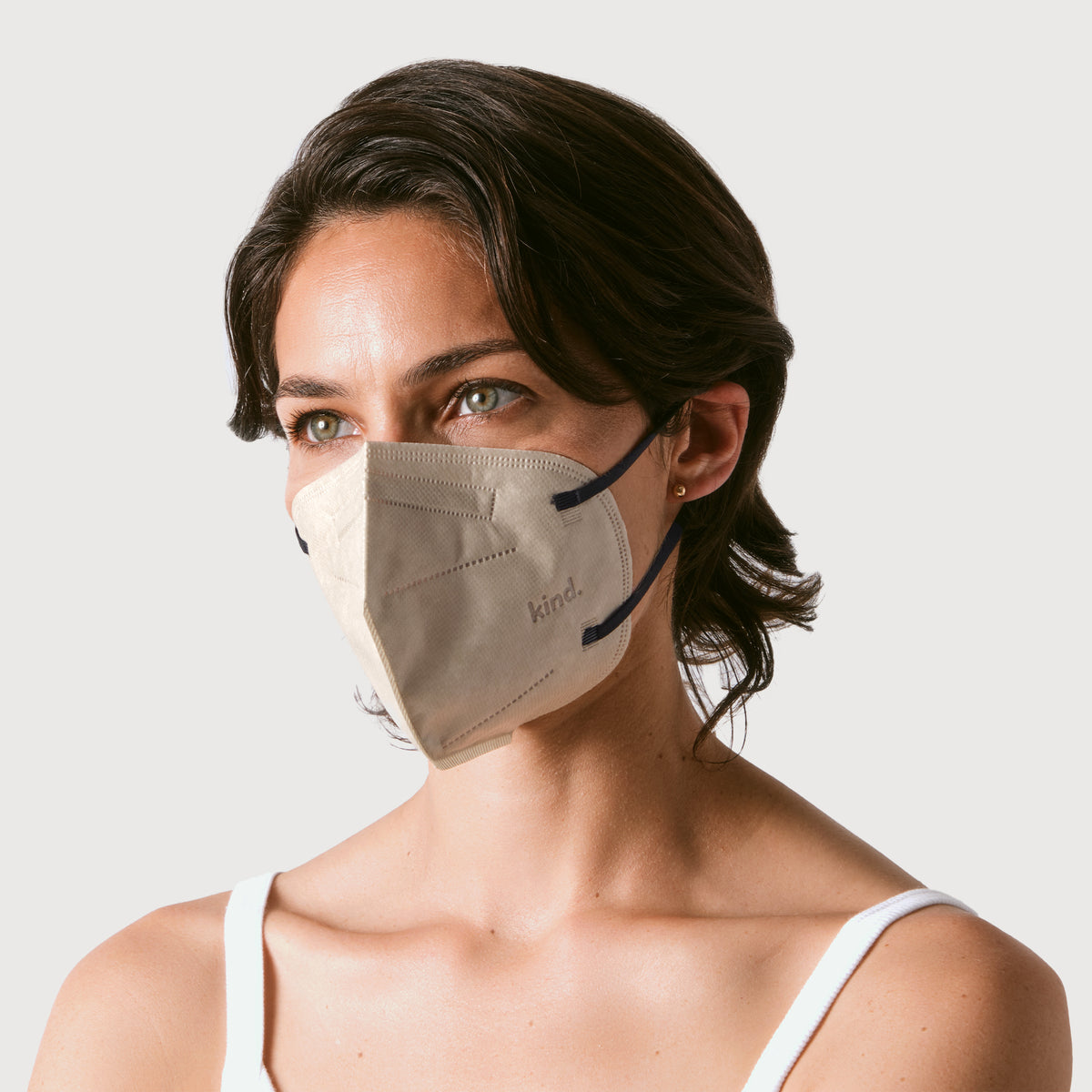 KN95 Respirator Face Mask Cone Shape - Almond
