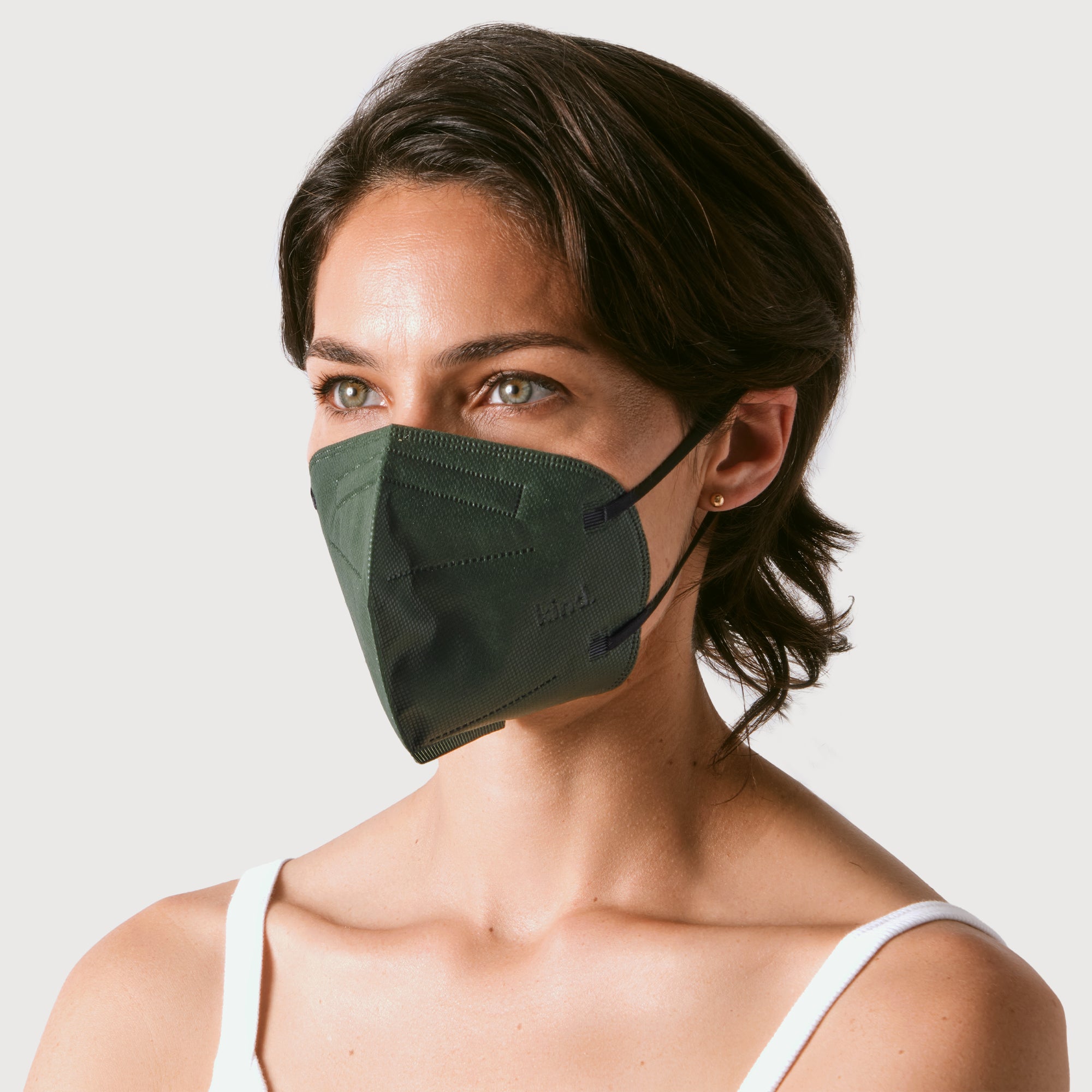 KN95 Respirator Face Mask Cone Shape - Army Green