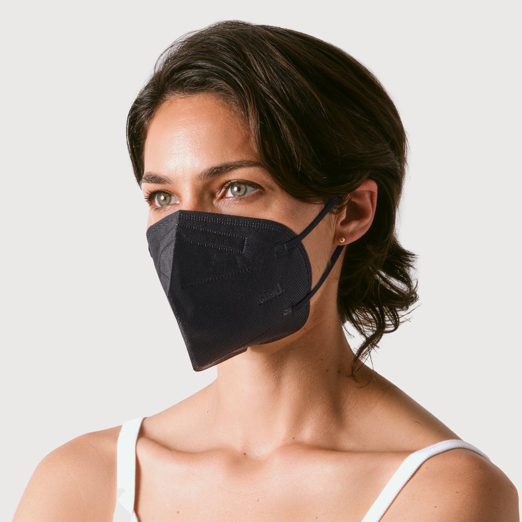 KN95 Respirator Face Mask Cone Shape - Black