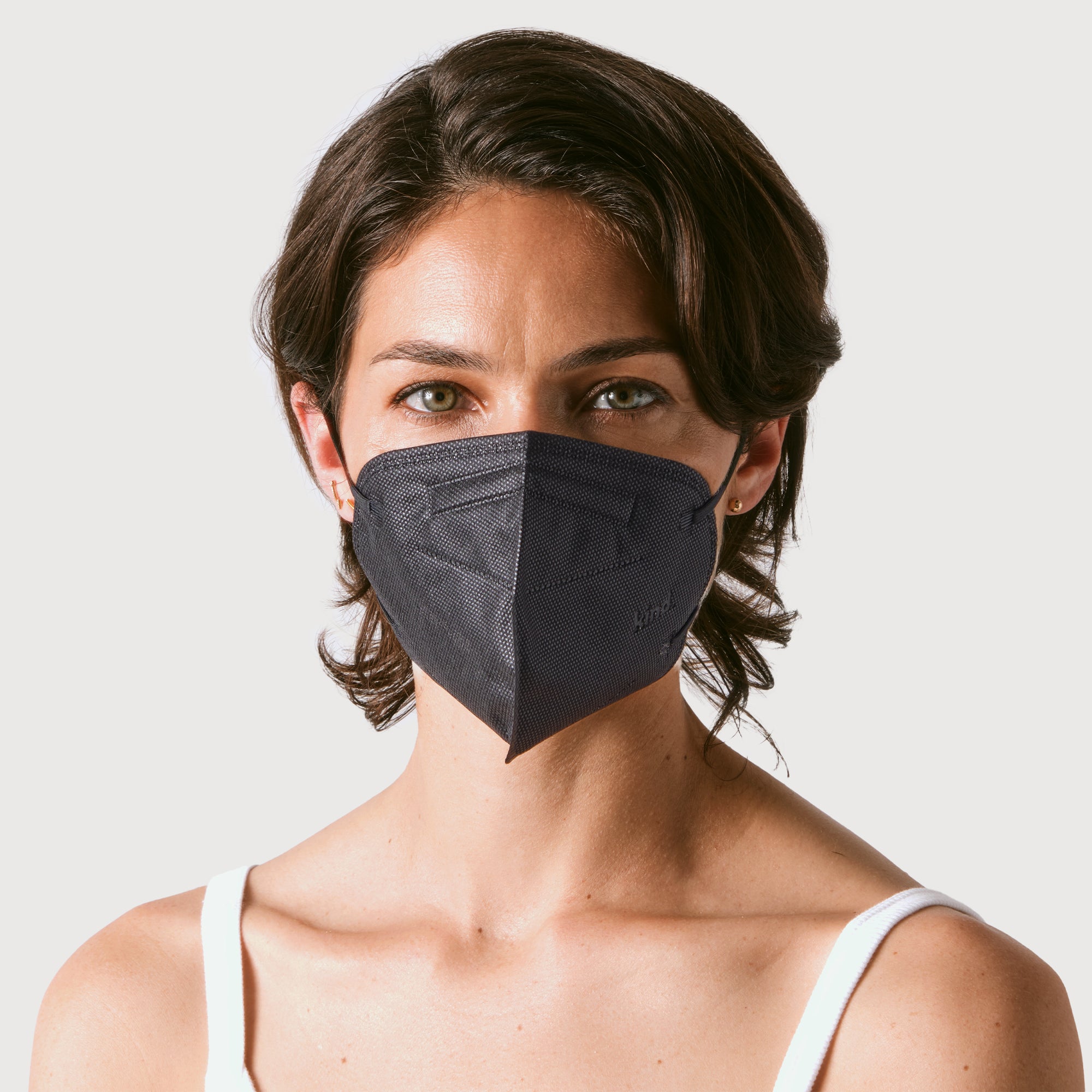 KN95 Respirator Face Mask Cone Shape - Black