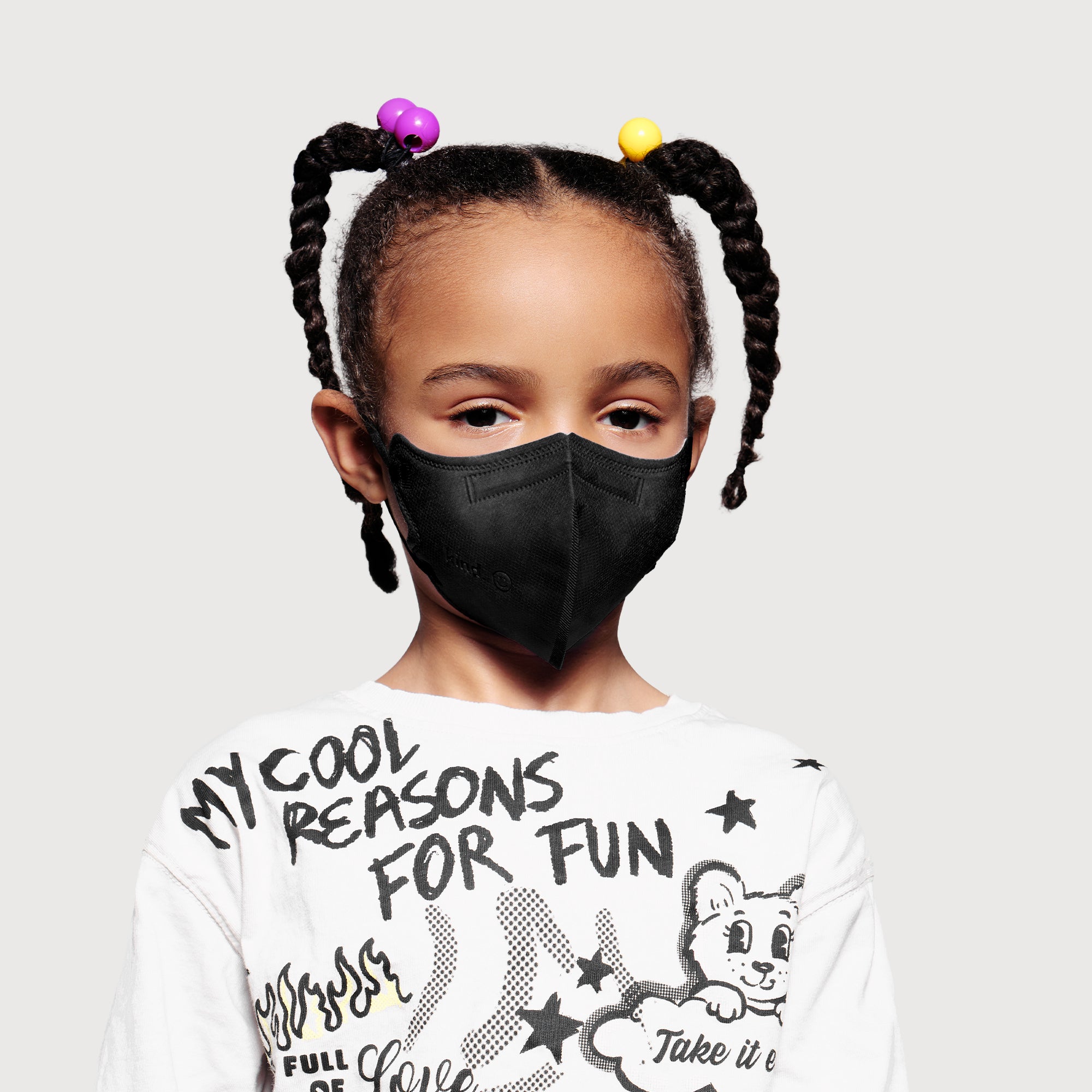 Kids KN95 Respirator Face Mask - Black