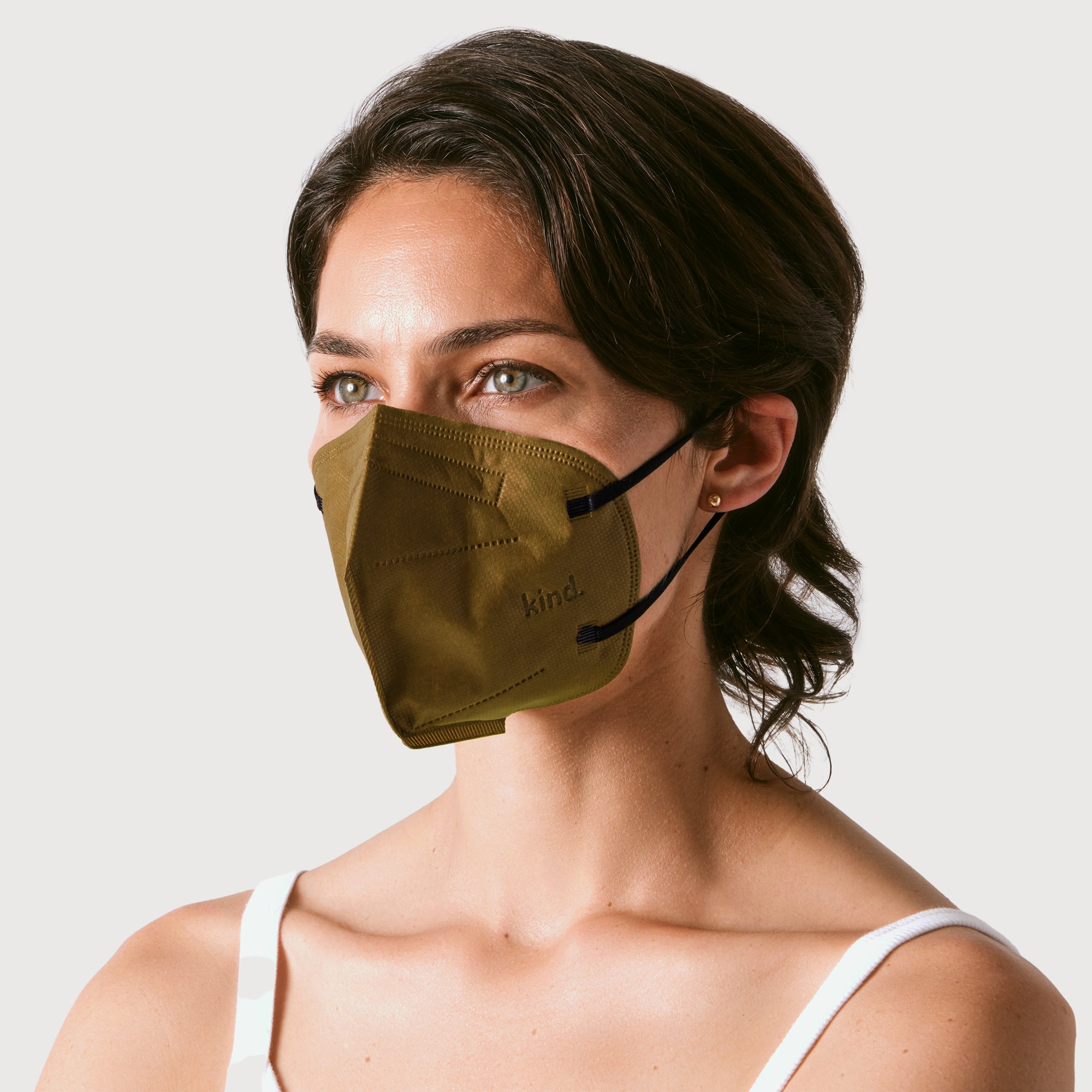 KN95 Respirator Face Mask Cone Shape - Bronze Olive