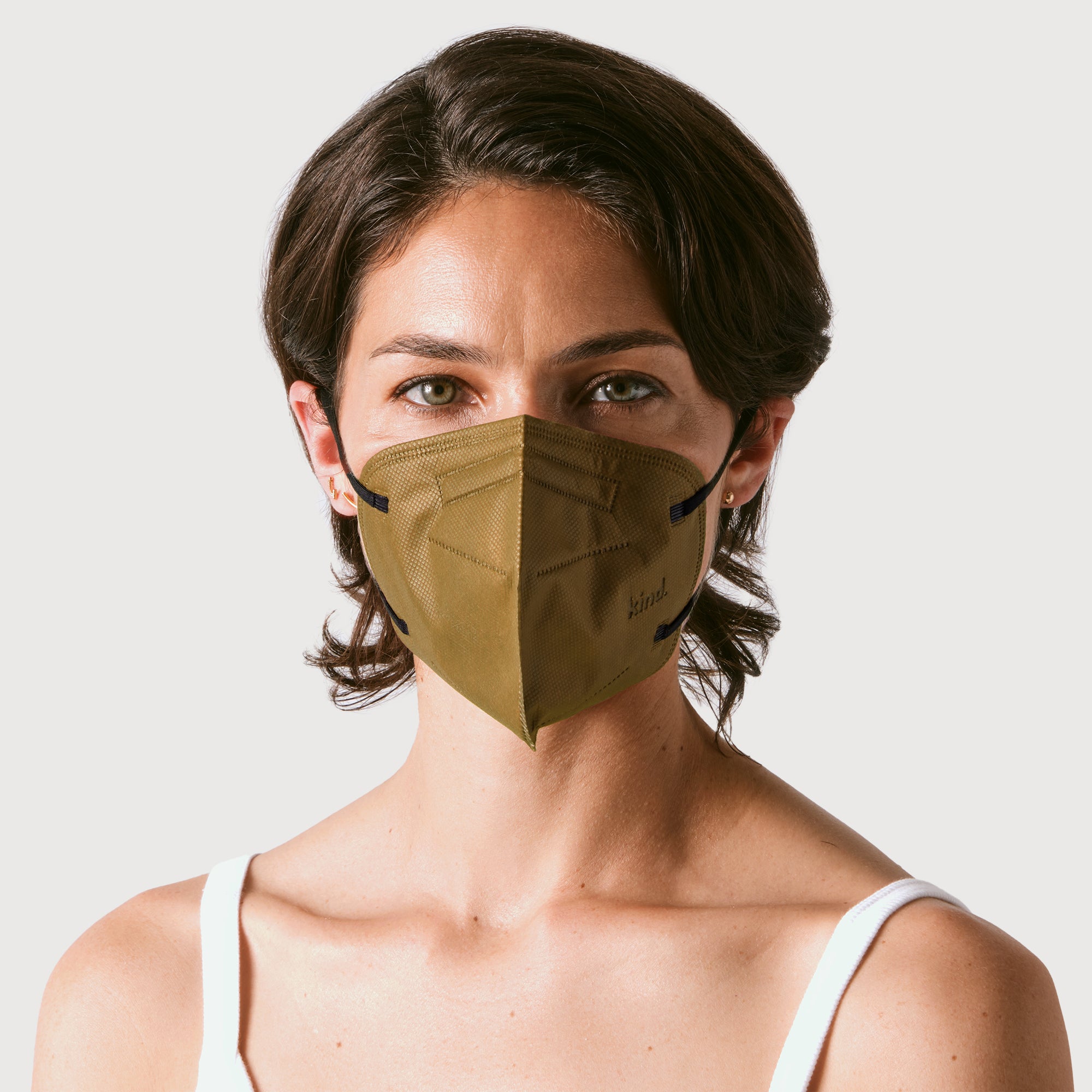KN95 Respirator Face Mask Cone Shape - Bronze Olive