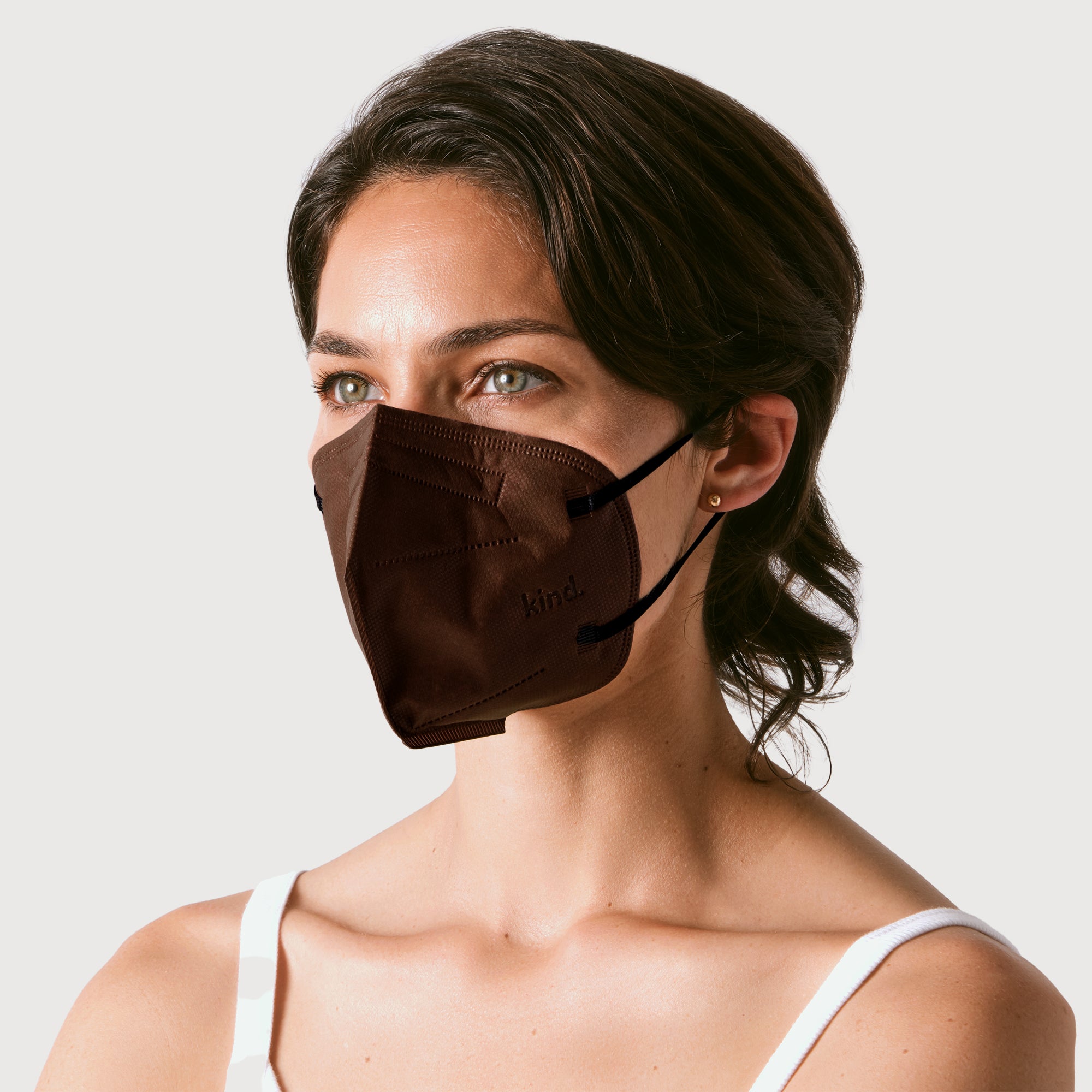 KN95 Respirator Face Mask Cone Shape - Brown