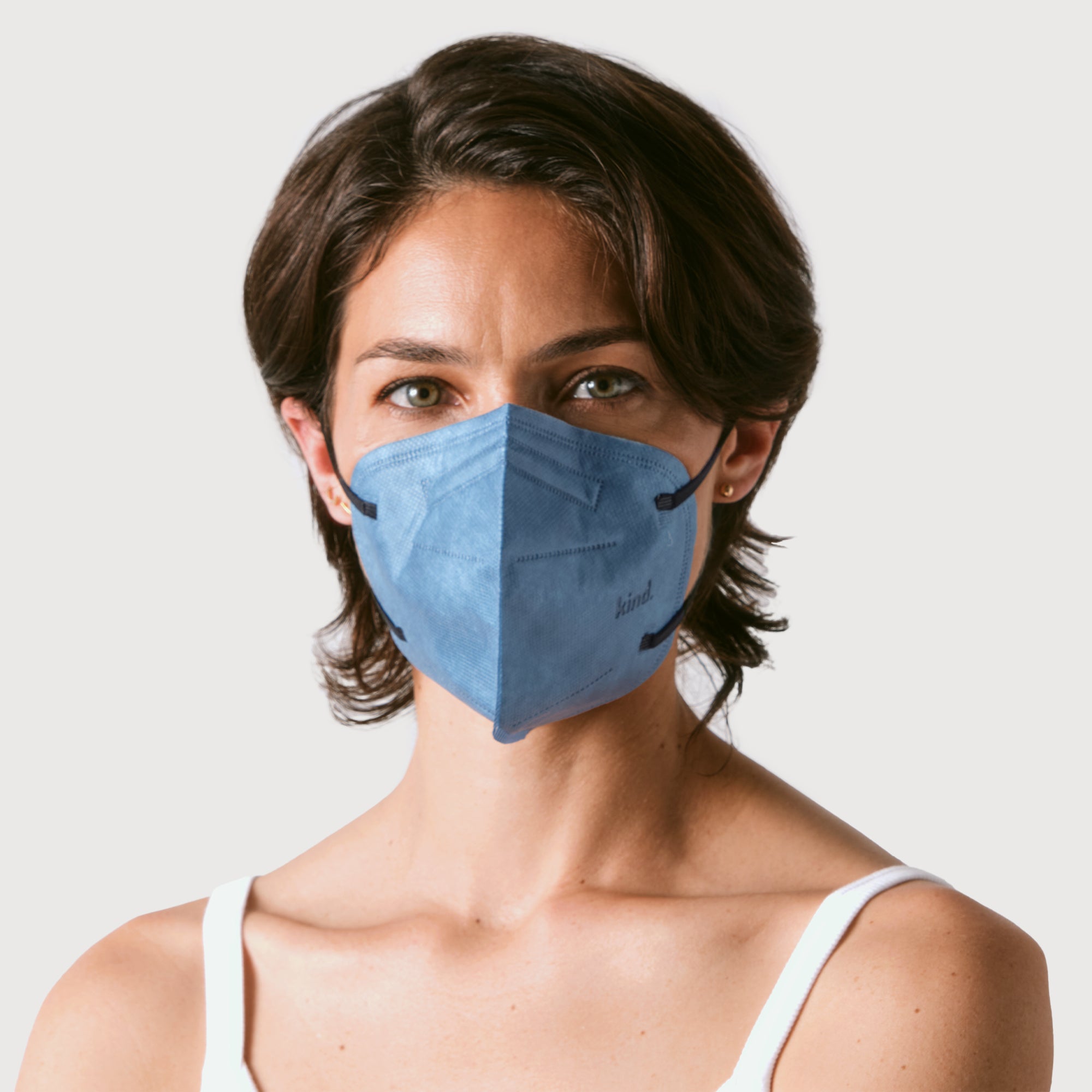 KN95 Respirator Face Mask Cone Shape - Denim