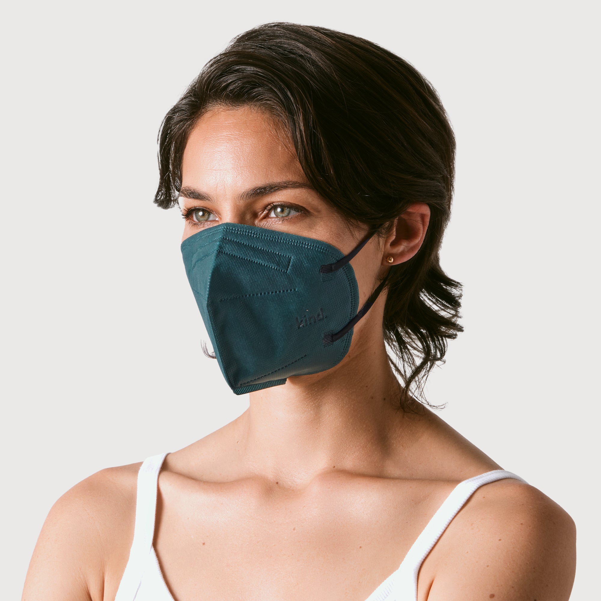 KN95 Respirator Face Mask Cone Shape - Forest Green