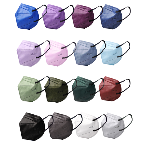 KN95 Respirator Face Mask Cone Shape: Unity Bundle (16 colors)