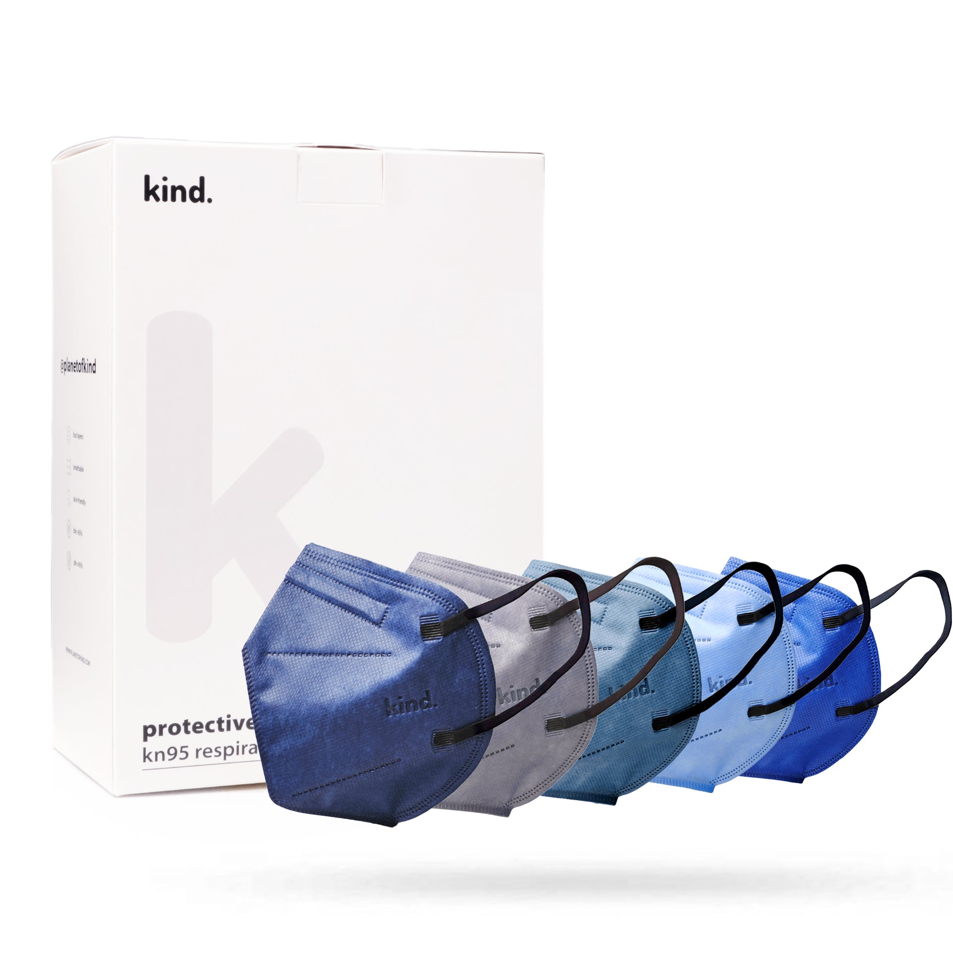KN95 Respirator Face Mask Cone Shape: Glacier Bundle