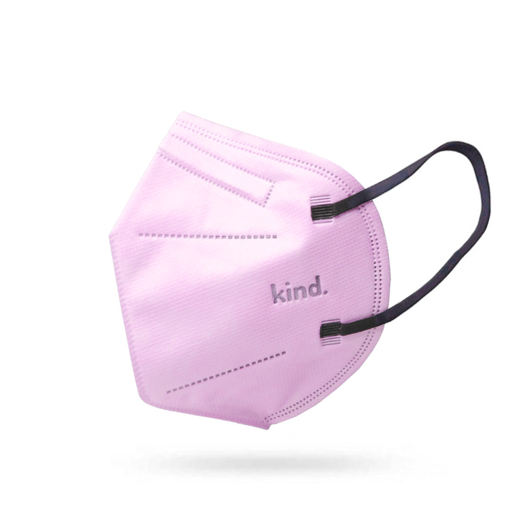 KN95 Respirator Face Mask Cone Shape - Light Pink
