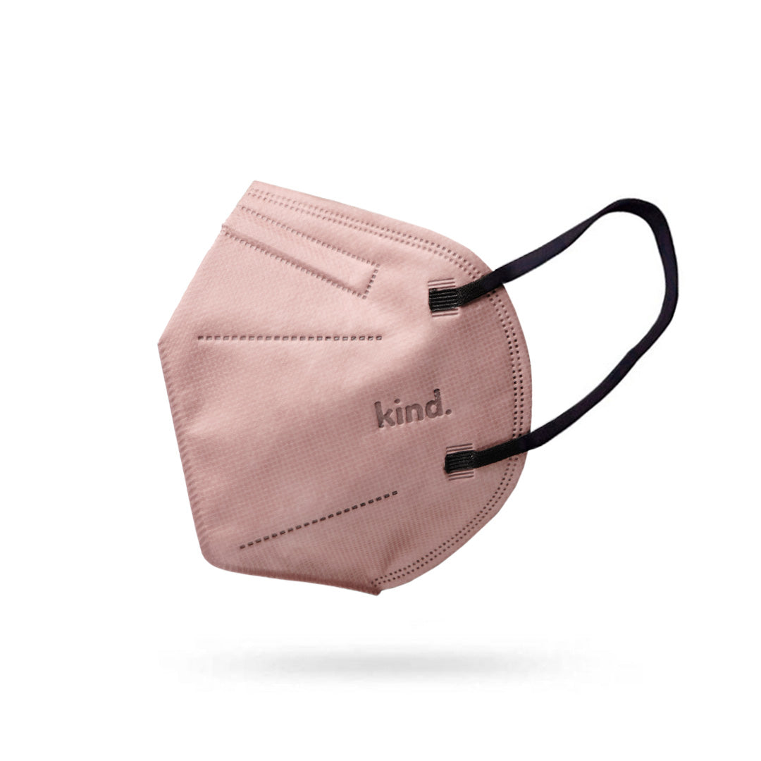 KN95 Respirator Face Mask Cone Shape - Mauve