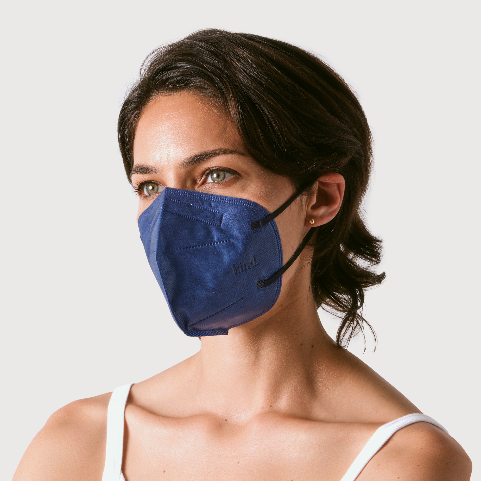 KN95 Respirator Face Mask Cone Shape - Navy