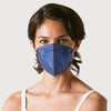 KN95 Respirator Face Mask Cone Shape - Navy