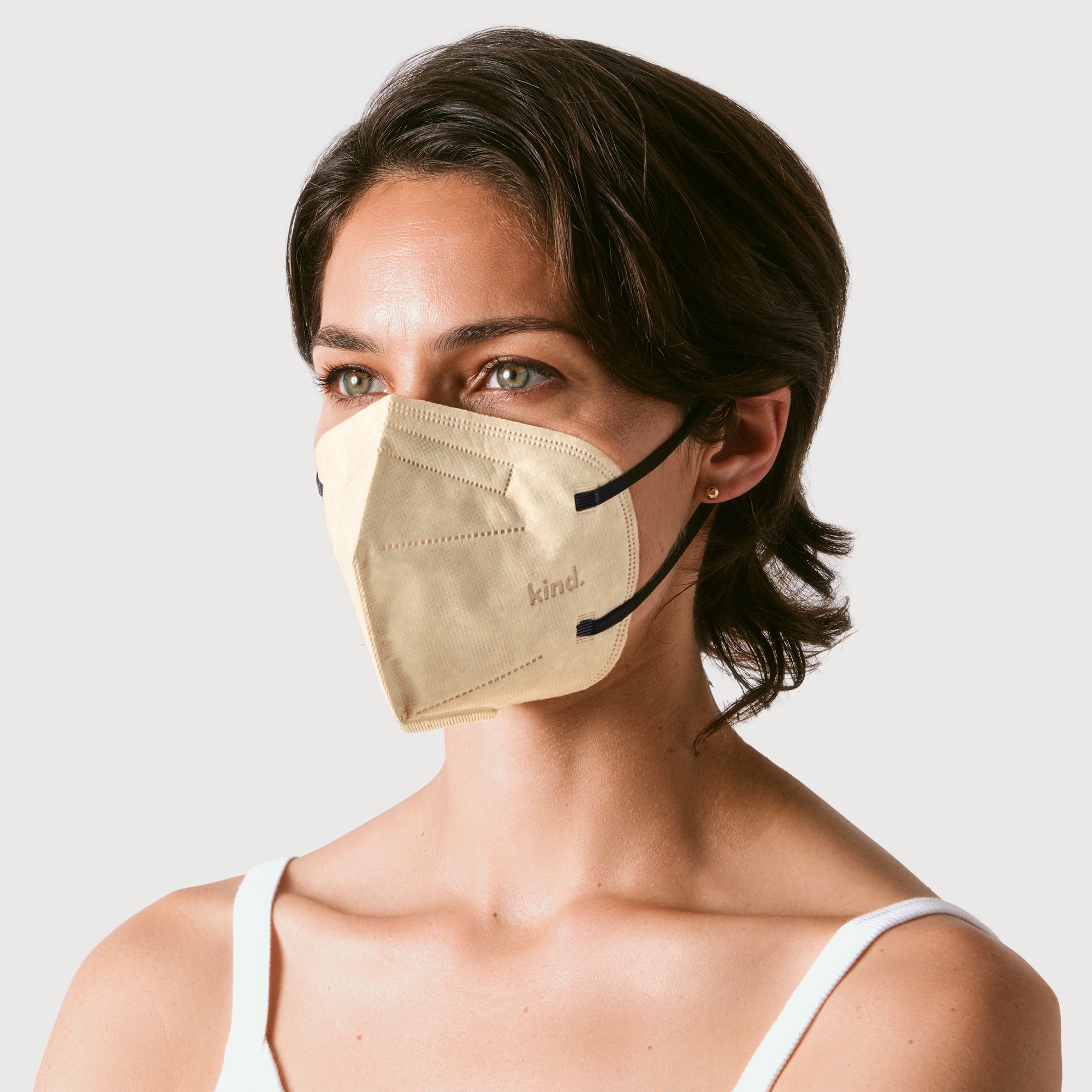 KN95 Respirator Face Mask Cone Shape - Off White