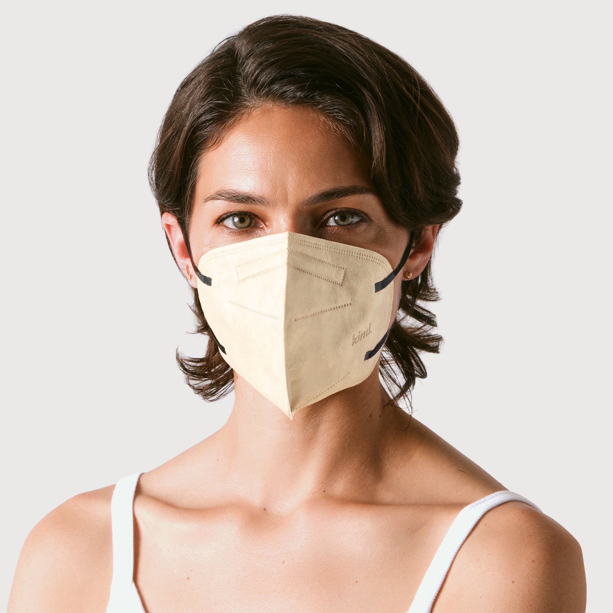 KN95 Respirator Face Mask Cone Shape - Off White