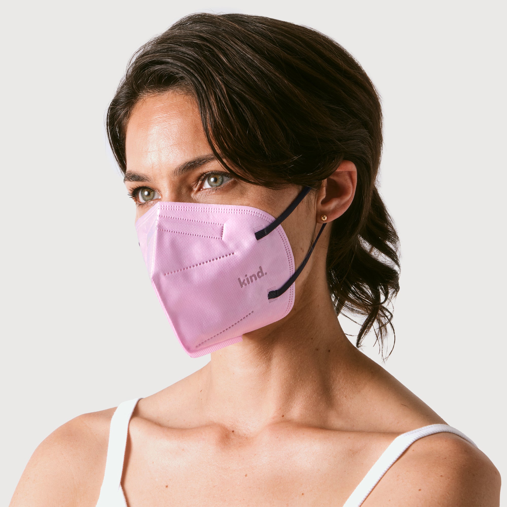KN95 Respirator Face Mask Cone Shape - Light Pink
