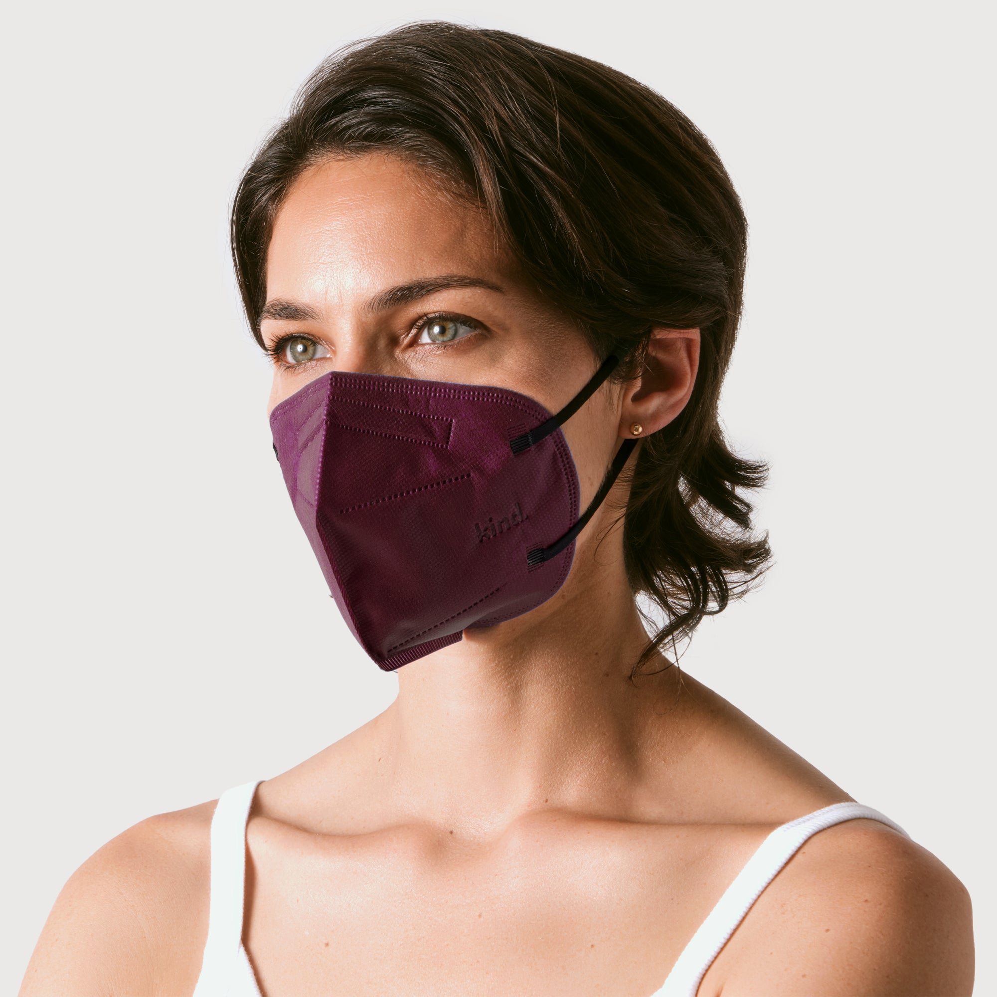 KN95 Respirator Face Mask Cone Shape - Plum