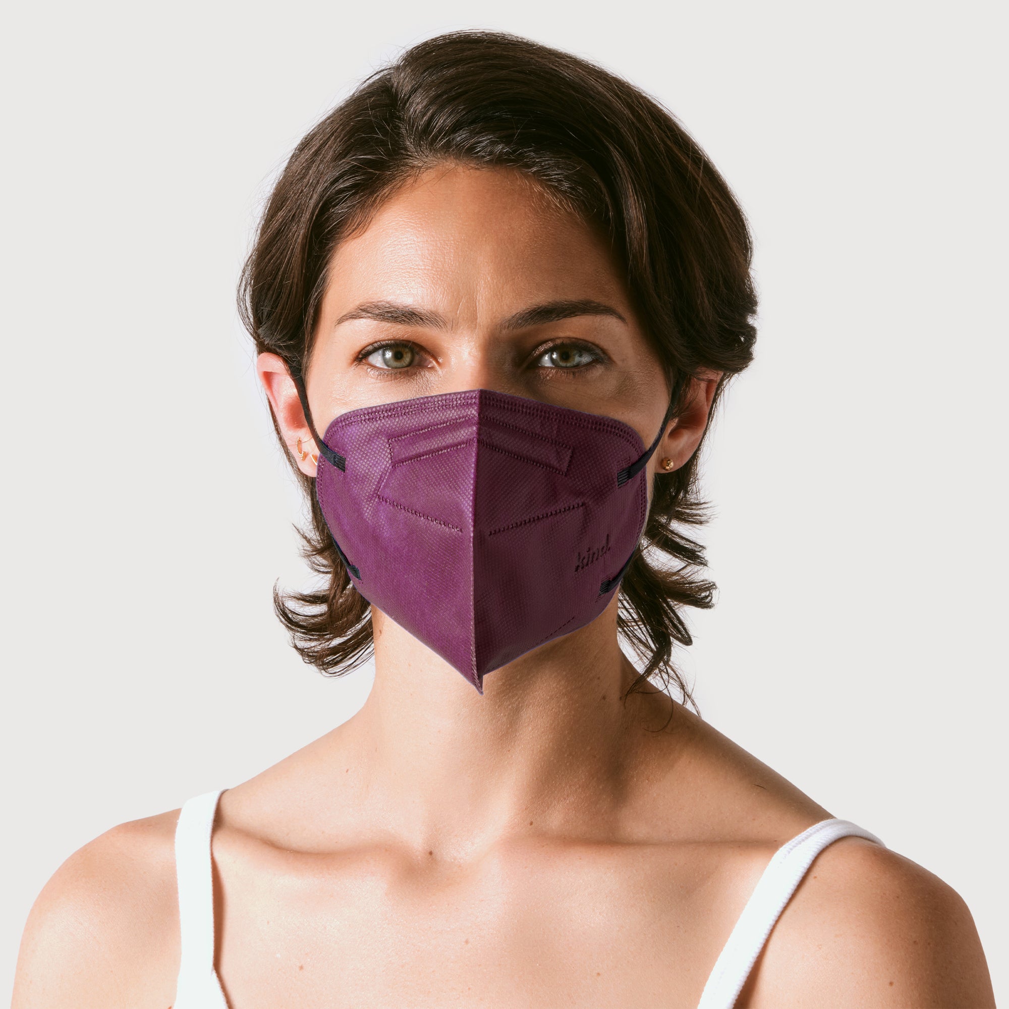 KN95 Respirator Face Mask Cone Shape - Plum