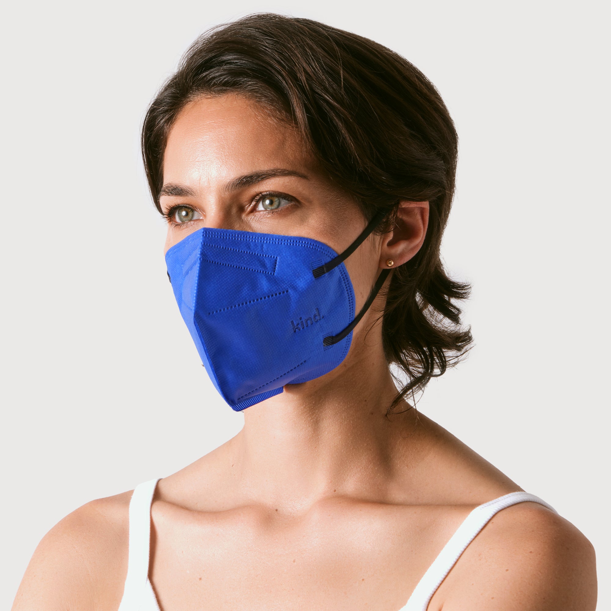 KN95 Respirator Face Mask Cone Shape - Royal Blue