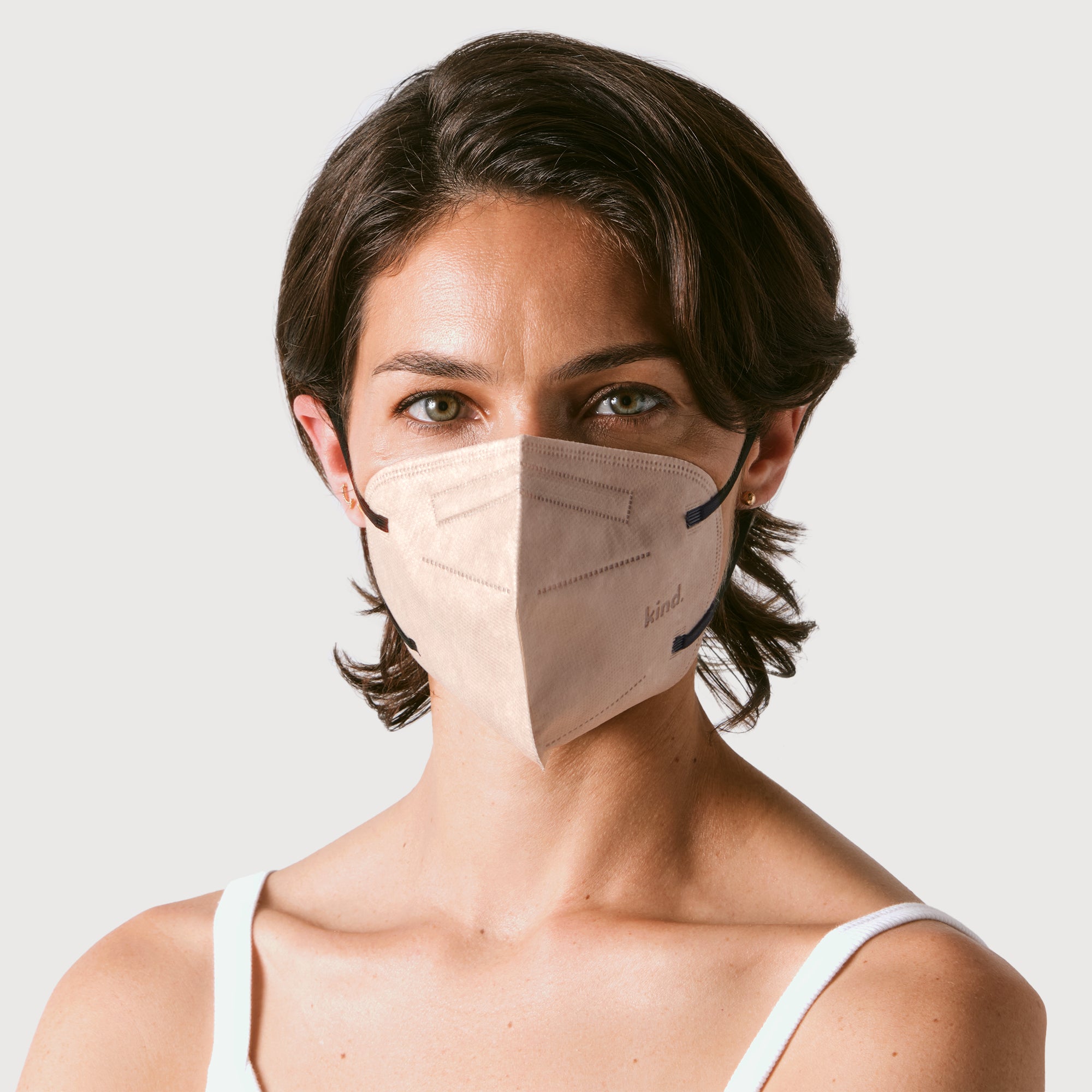 KN95 Respirator Face Mask Cone Shape - Linen