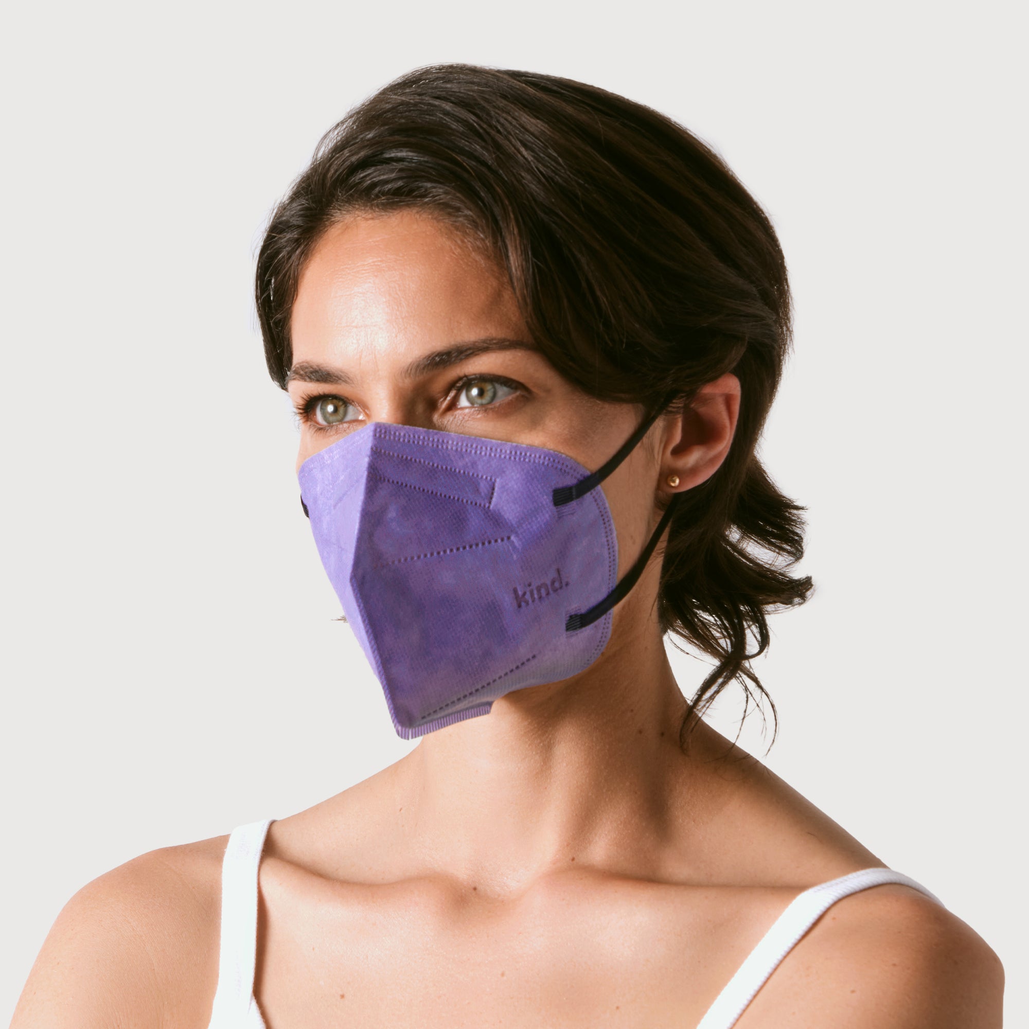 KN95 Respirator Face Mask Cone Shape - Violet