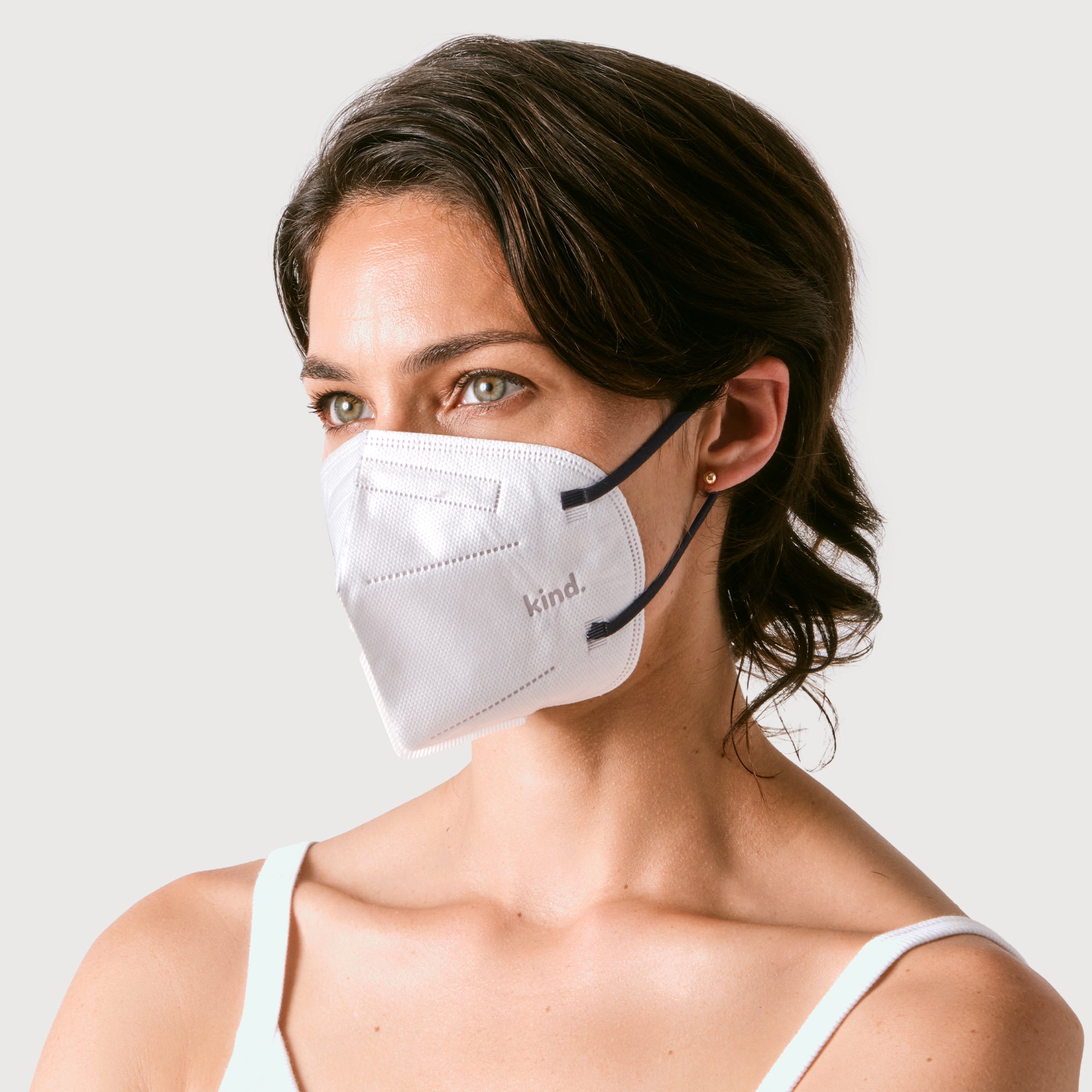 KN95 Respirator Face Mask Cone Shape - White