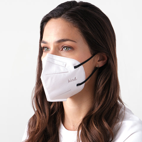 KN95 Respirator Face Mask Cone Shape - White