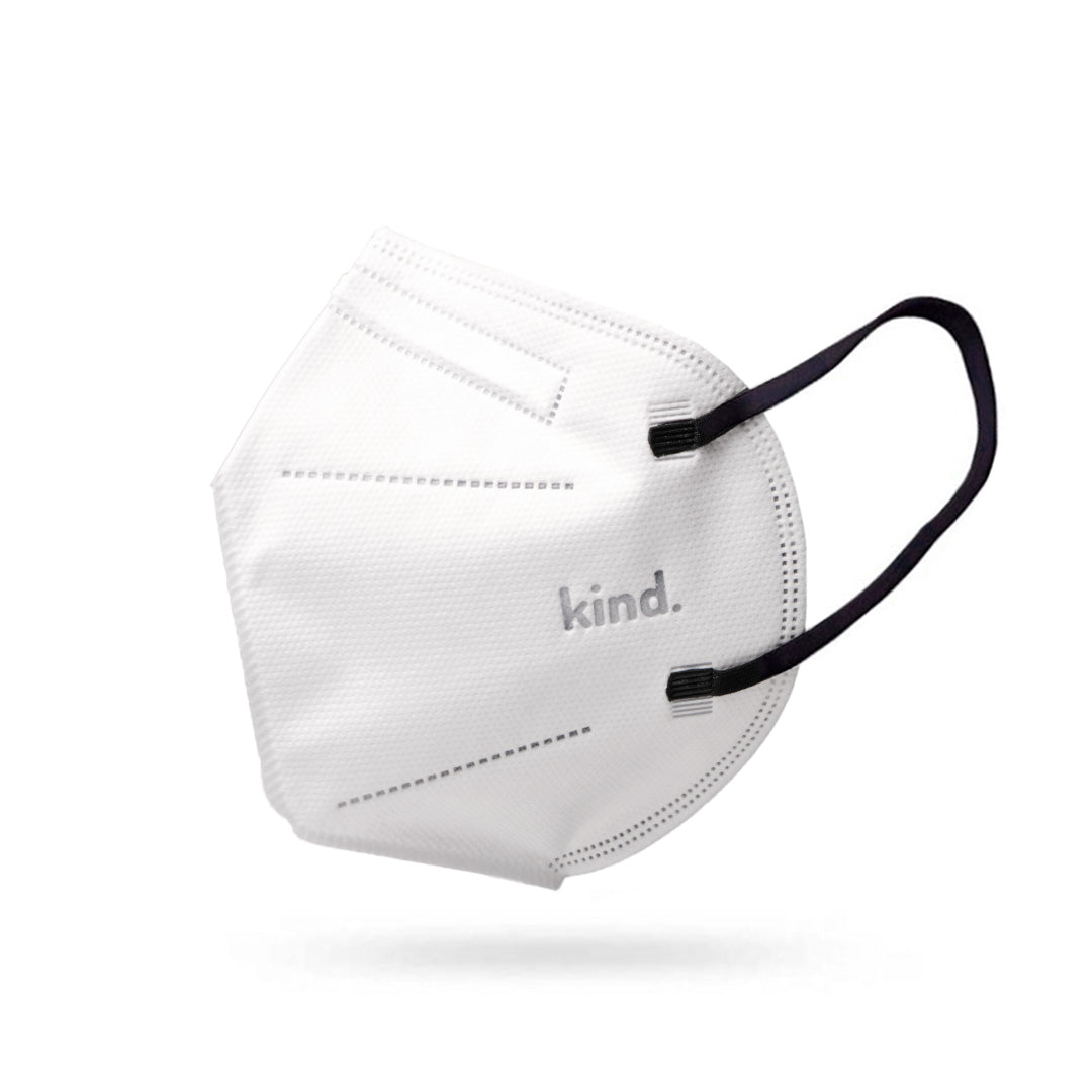 KN95 Respirator Face Mask Cone Shape - White