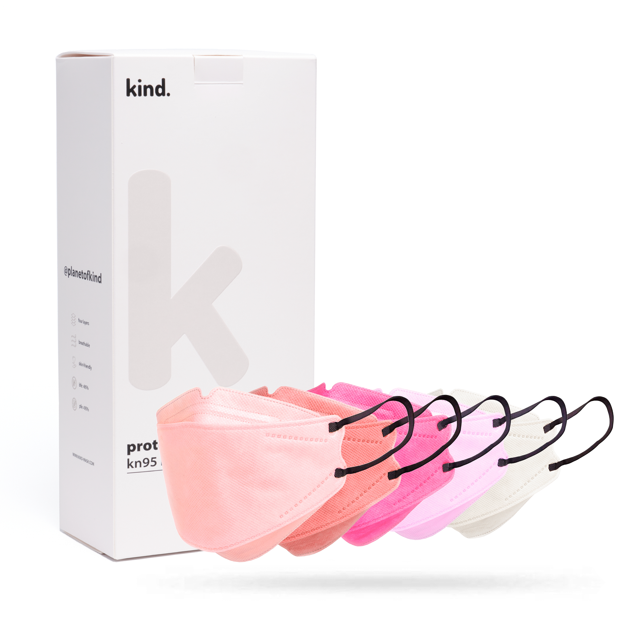 KN95 Respirator Face Mask: Blush Bundle