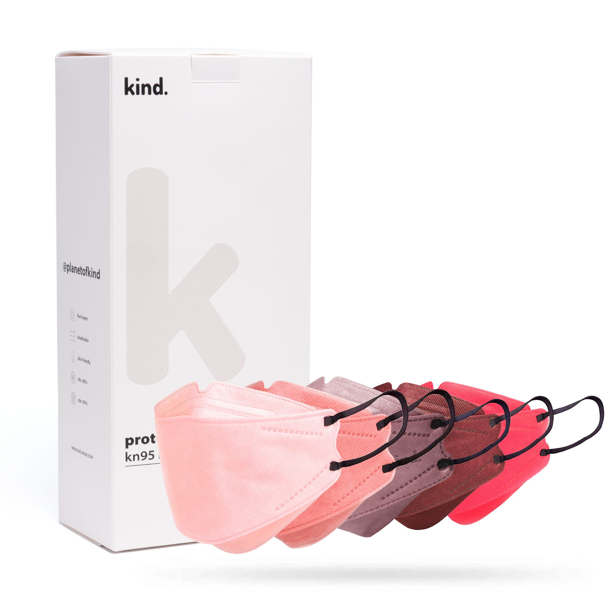 KN95 Respirator Face Mask: Blush Bundle