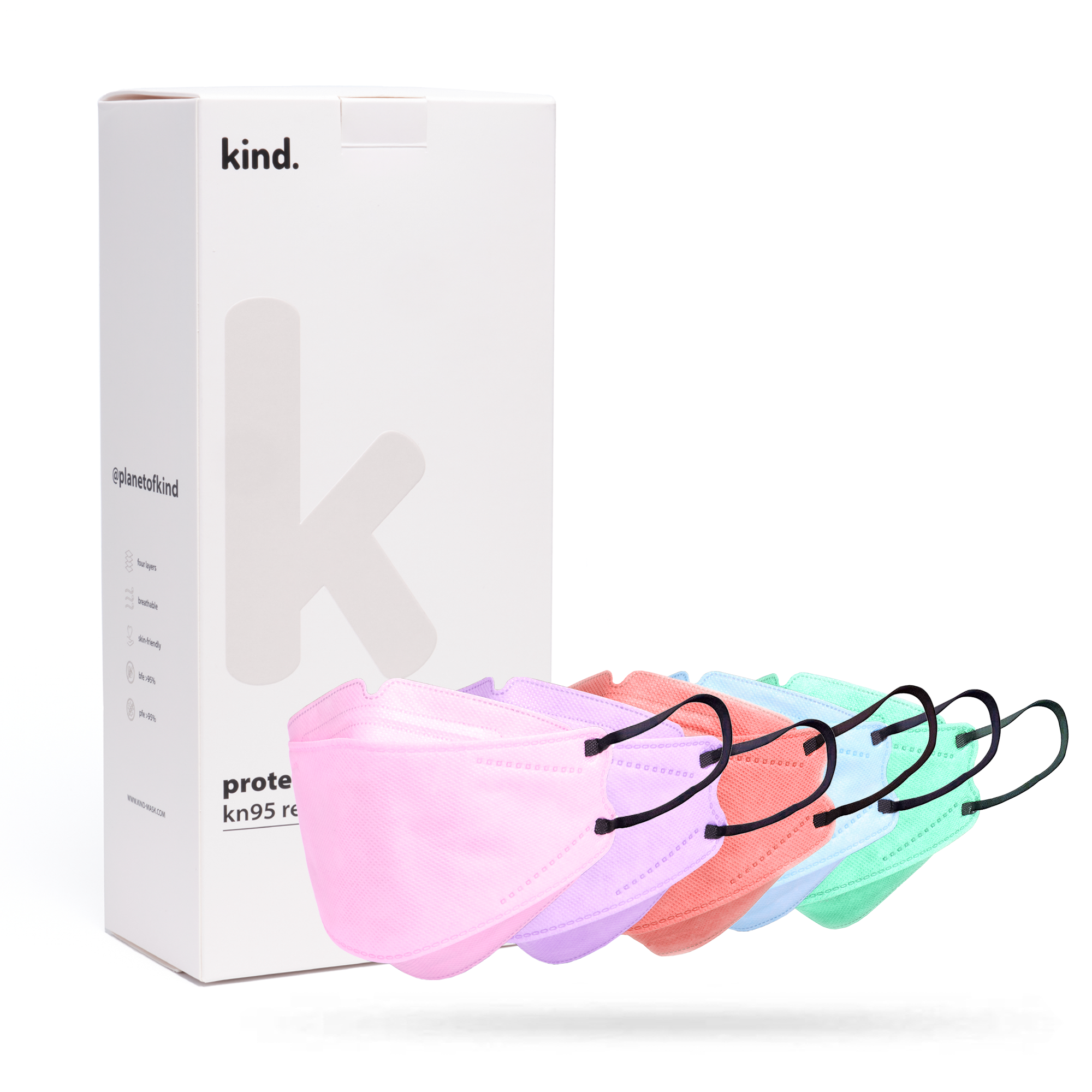 KN95 Respirator Face Mask: Pastel Bundle