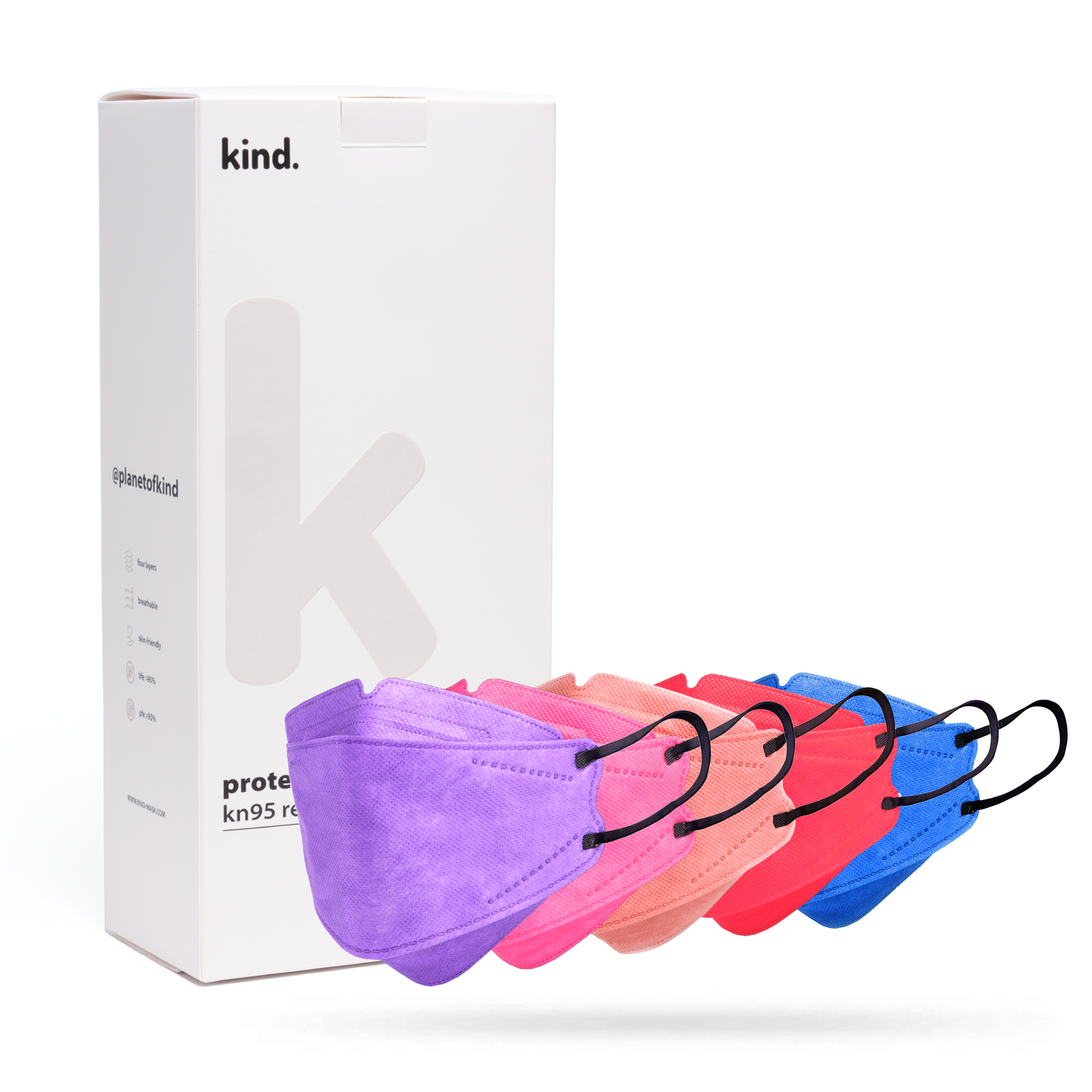 KN95 Respirator Face Mask: Vivid Bundle