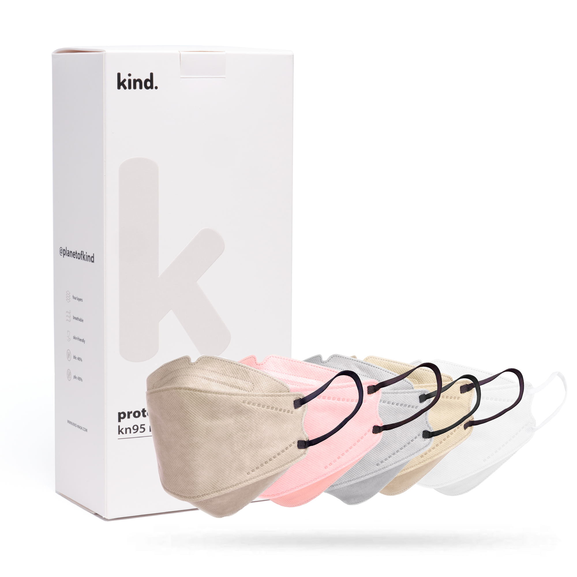 KN95 Respirator Face Mask: Neutral Bundle