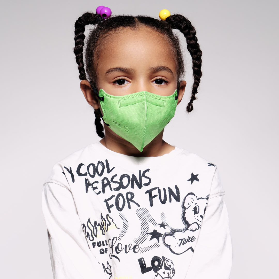 Kids KN95 Respirator Face Mask - Green