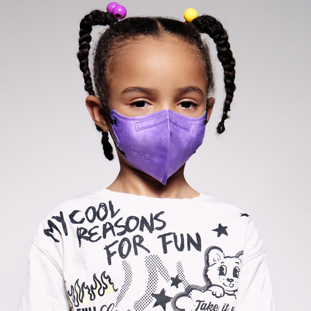 Kids KN95 Respirator Face Mask - Purple
