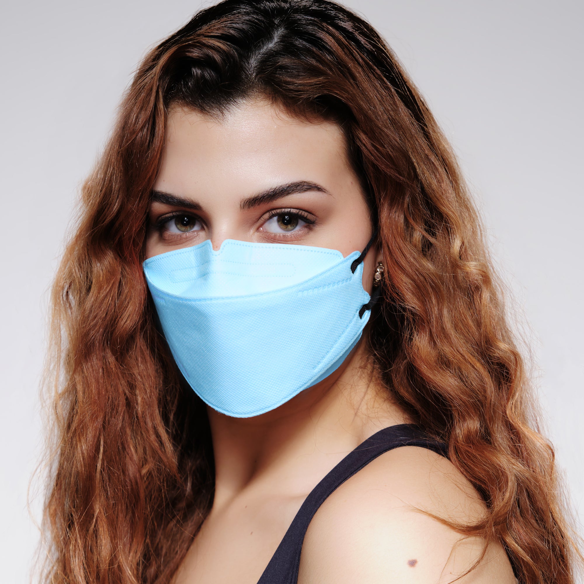 KN95 Respirator Face Mask - Sky Blue