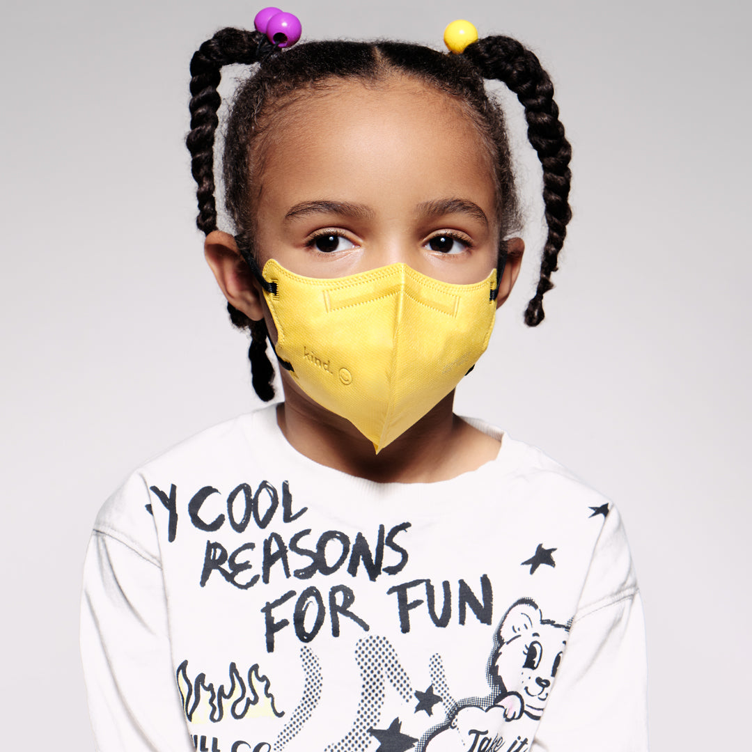 Kids KN95 Respirator Face Mask - Yellow
